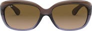 Ray-Ban Jackie 58mm Rectangular Sunglasses
