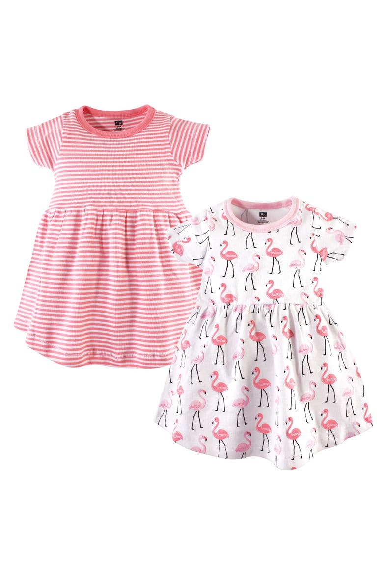 Stylish Baby Dress 2Pk, Main, color, Flamingos