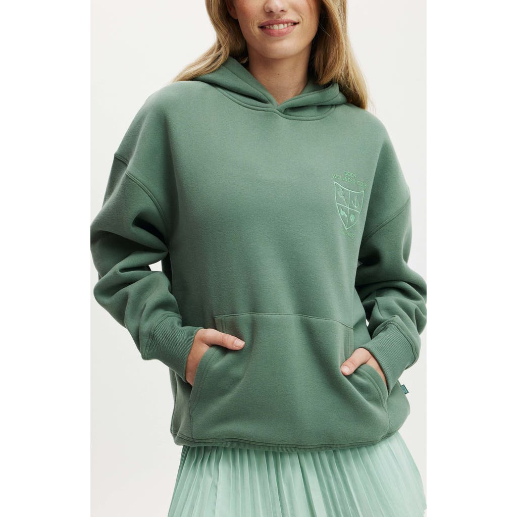COTTON ON BODY ACTIVE PLUSH PREMIUM GRAPHIC HOODIE