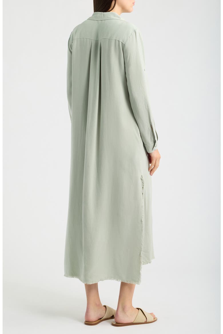 Long Sleeve Maxi Shirtdress, Alternate, color, DESERT SAGE