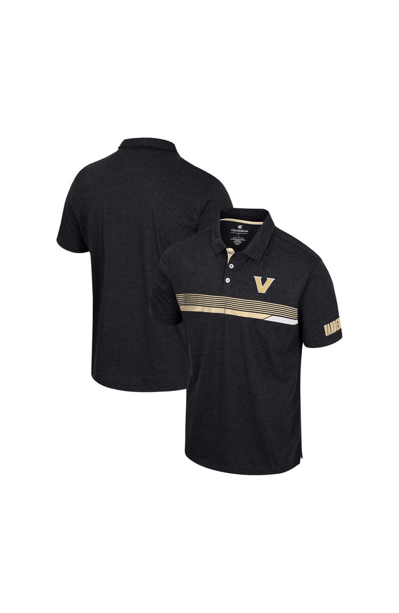 COLOSSEUM Men's Colosseum  Black Vanderbilt Commodores No Problemo Polo, Main, color, Black