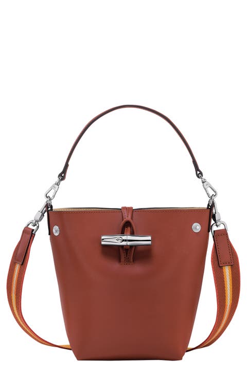 Extra Small Roseau Box Leather Bucket Bag