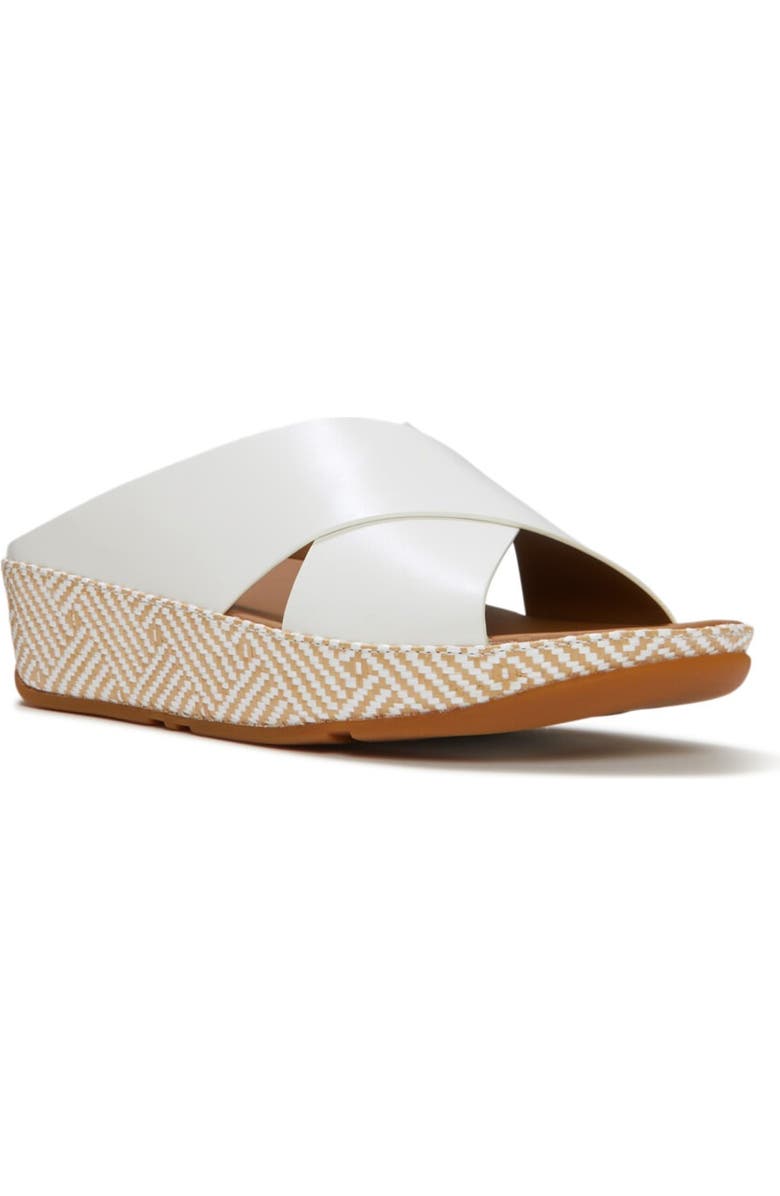 FitFlop Lulu Lux Graphic-Weave Sandal, Main, color, Urban White