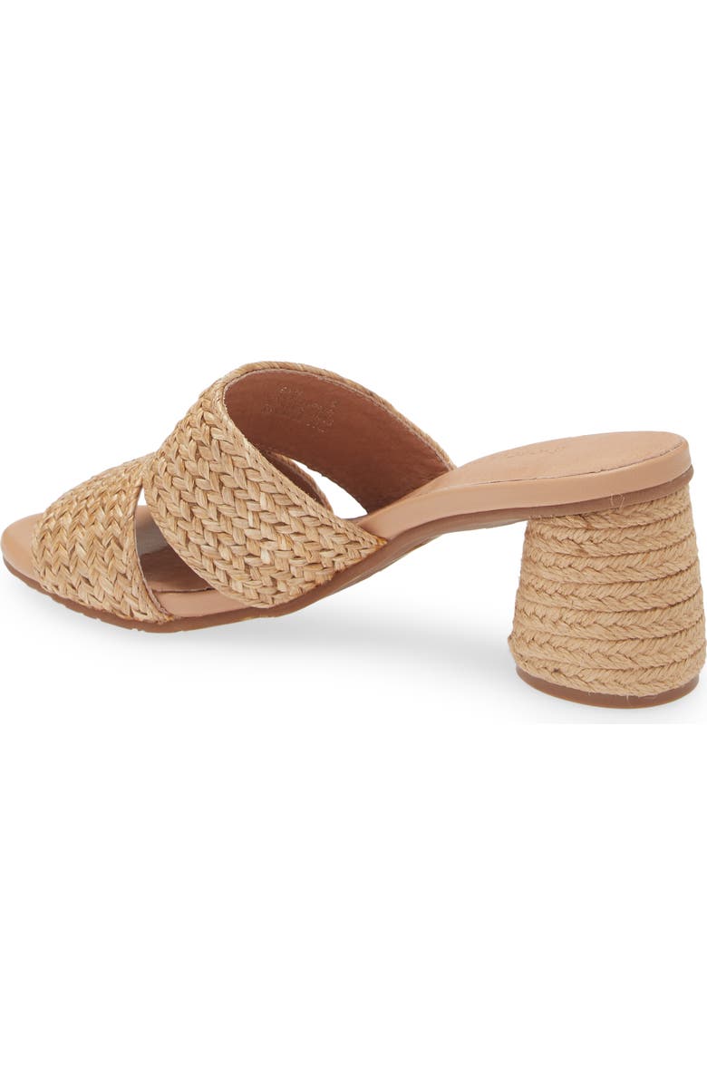 Chocolat Blu Raffia Slide Sandal, Alternate, color, Natural Raffia