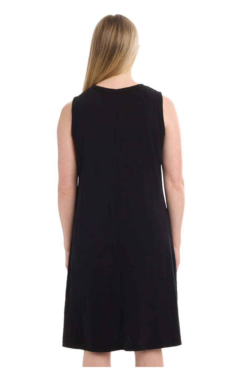 Wilt Sleeveless Lace Yoke Dress, Alternate, color, Black