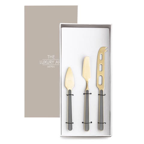 Fantasia Ice Gold Cheese Knives - 3 Pieces
