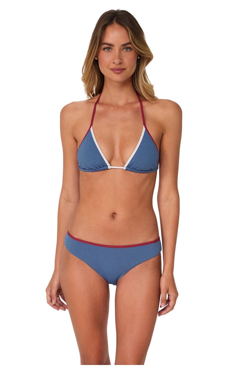 Swim Systems Berkeley Hipster Bikini Swim Bottoms, Alternate, color, Banner Blue Lurex