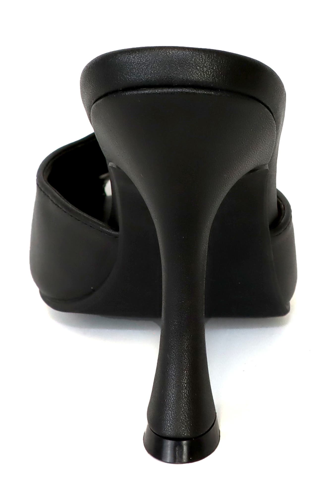 Azure Peep Toe Slide Sandal, Alternate, color, BLACK