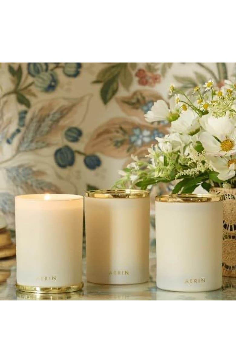 Aerin Monserrate Rose Scented Candle, Alternate, color, Cream