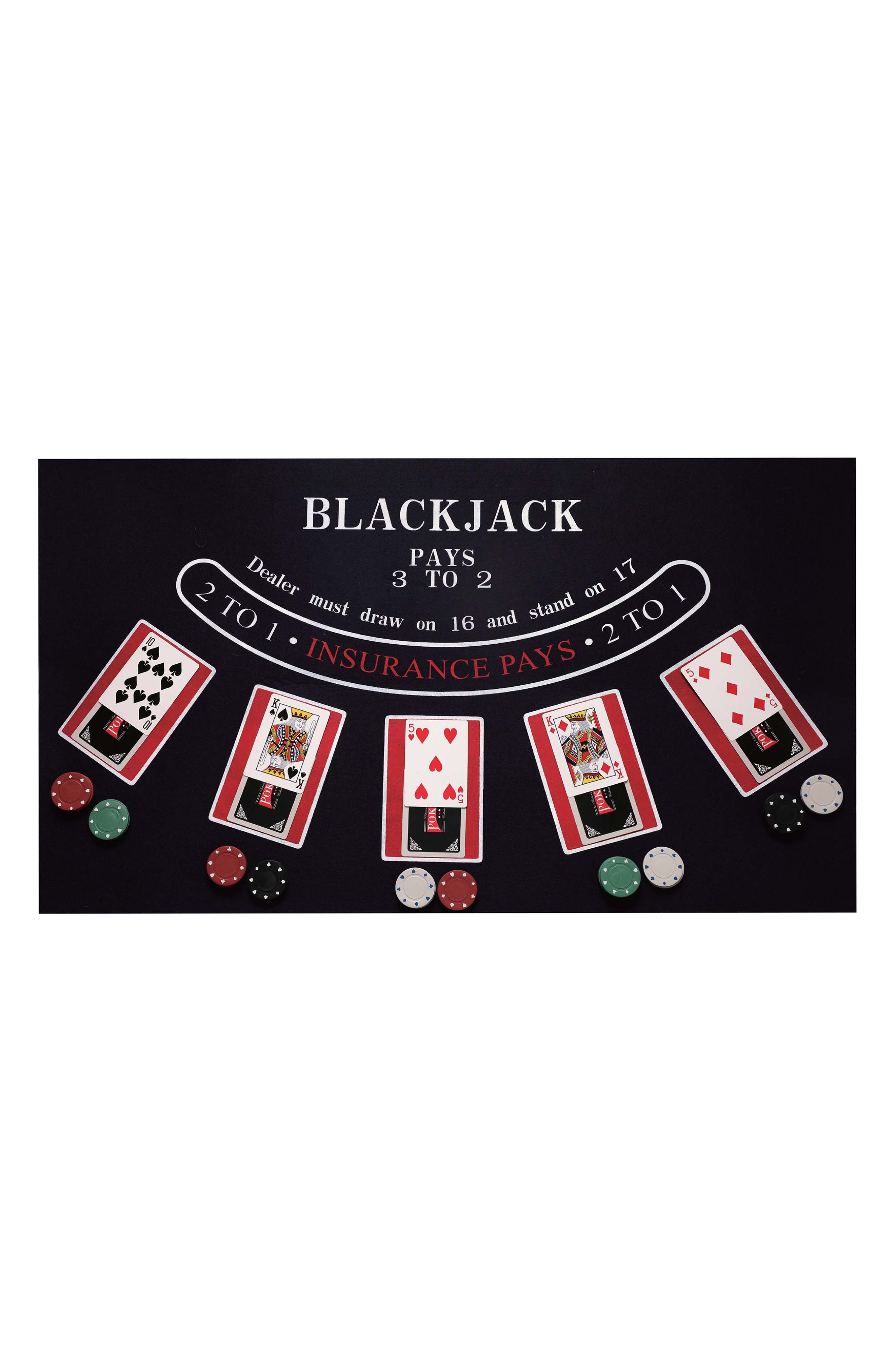 BROOKSTONE 2-in-1 Blackjack & Texas Hold 'Em Table | Nordstromrack