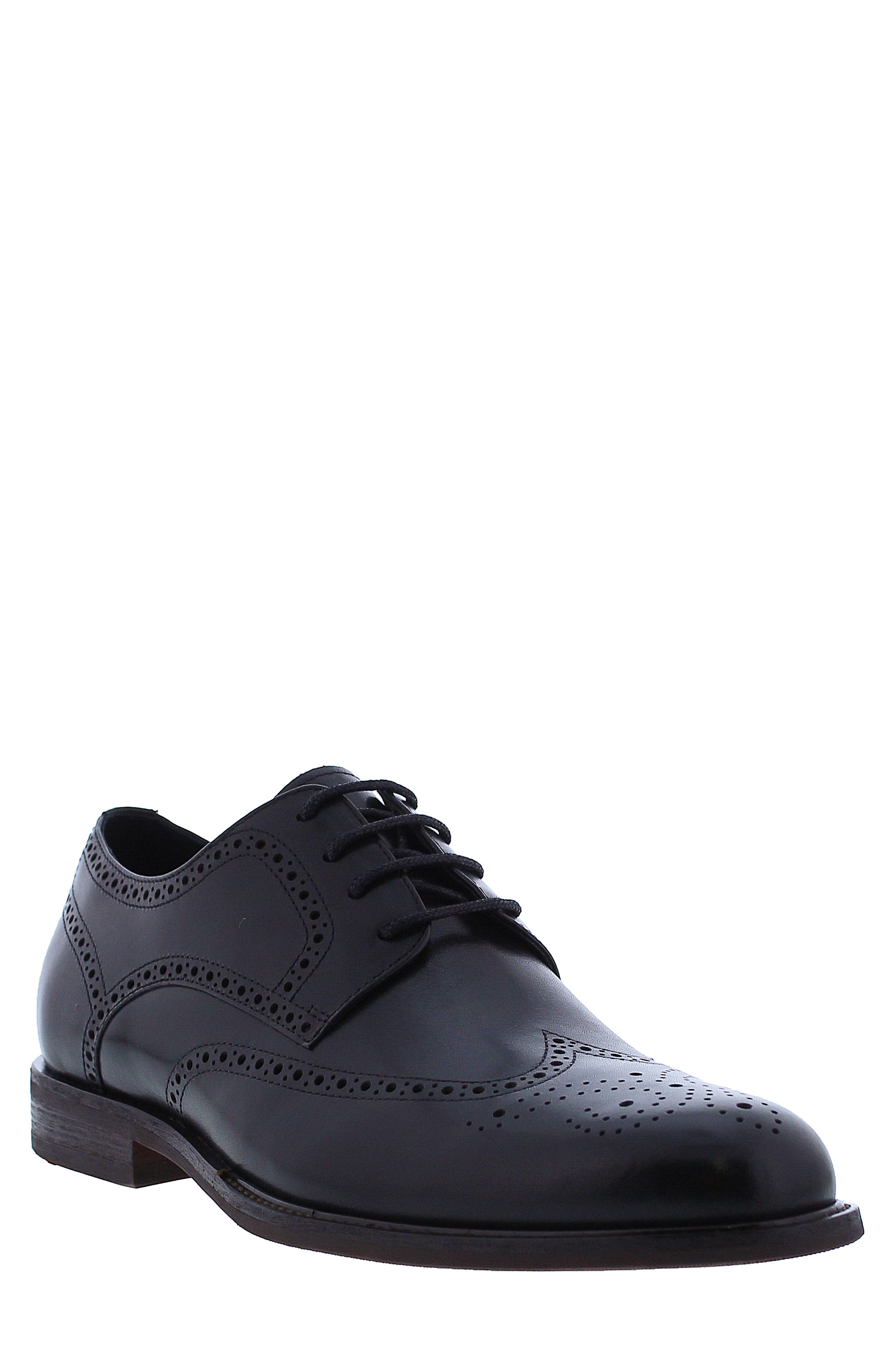 Zanzara Delos Brogued Wingtip Derby, Main, color, 