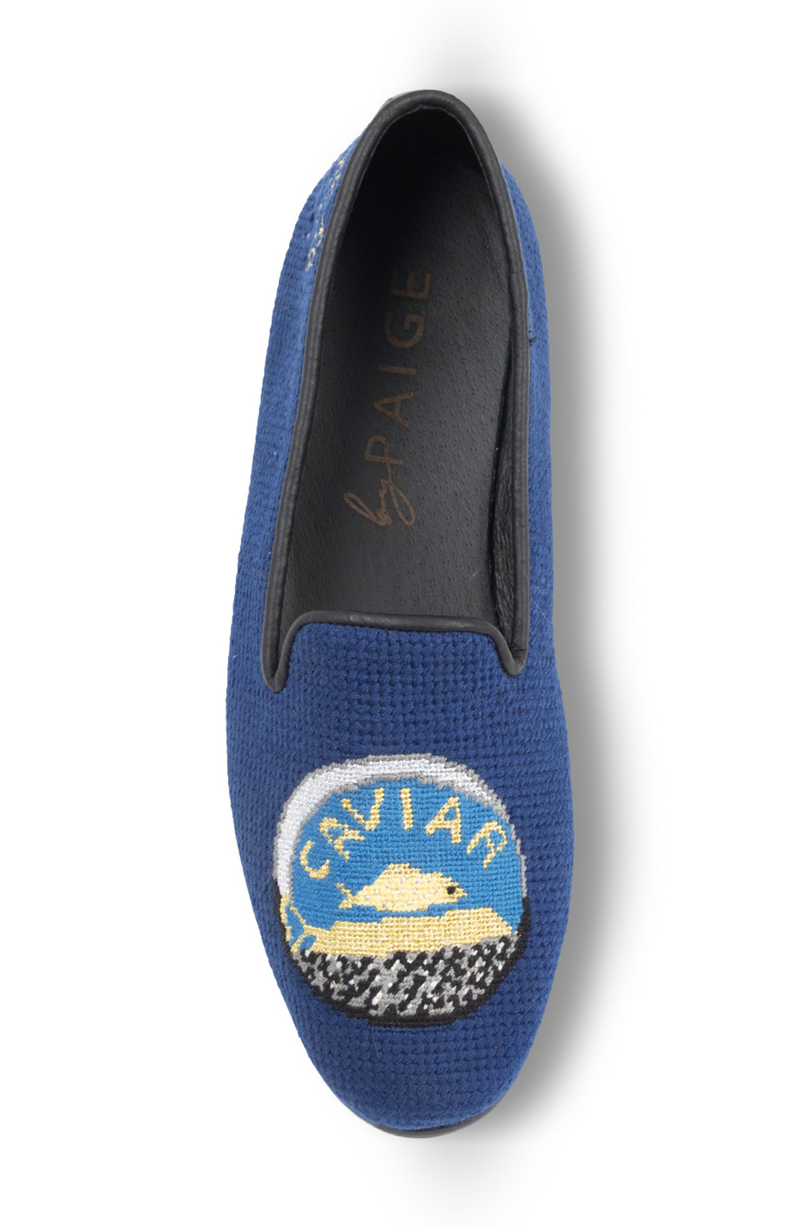 ByPaige Needlepoint Loafer, Alternate, color, Navy