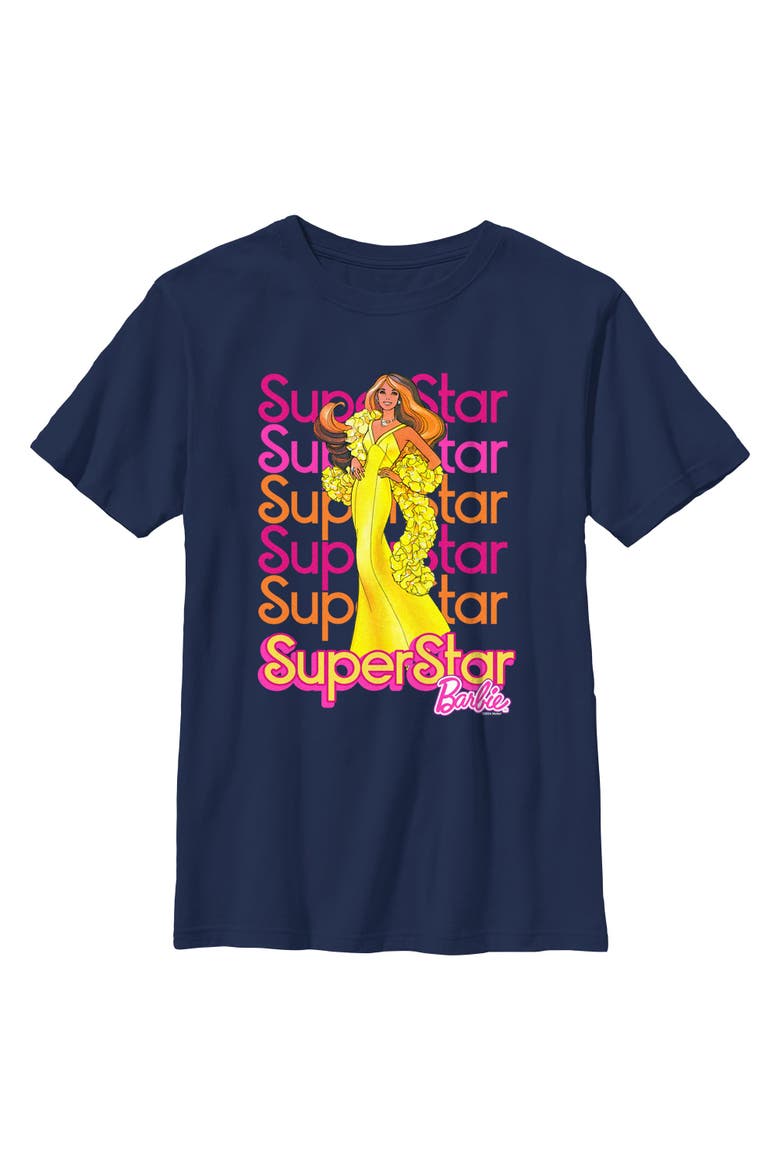 Boys' Christie Superstar and Glamorous Forever T-Shirt, Main, color, Navy Blue