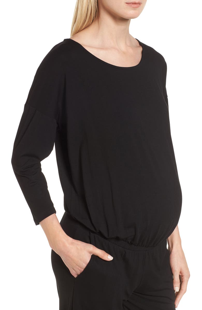 Isabella Oliver Chloe Maternity Jumpsuit, Alternate, color, 