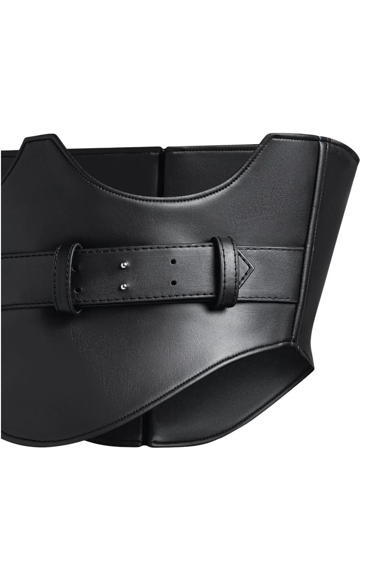Manière De Voir Leather Corset Belt, Alternate, color, 