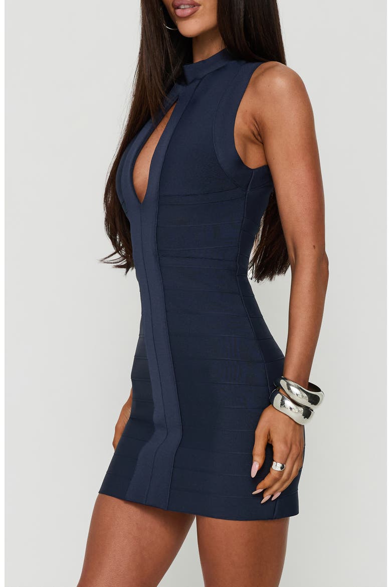 Kimanah Keyhole Bandage Minidress, Alternate, color, NAVY