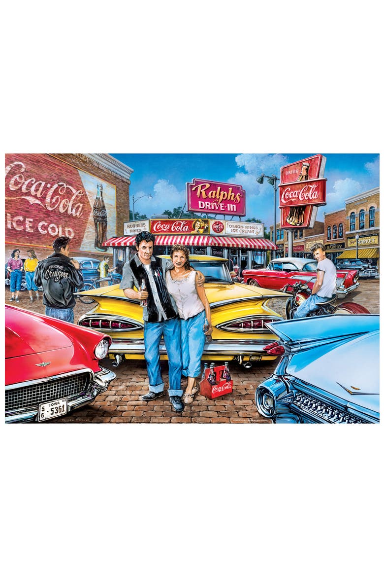Coca-Cola Drive Through 1000pc Puzzle, Alternate, color, Multicolor