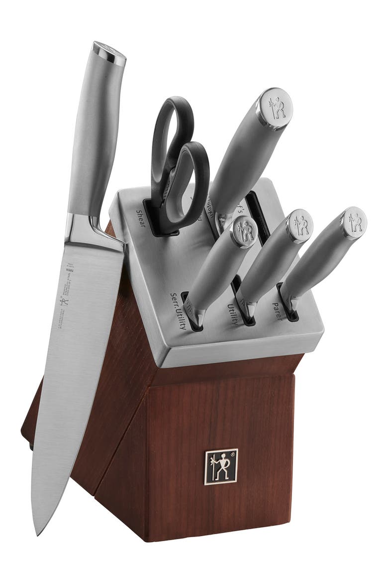 Modernist 7-Piece Stainless Steel Block Set, Alternate, color, STAINLESS STEEL