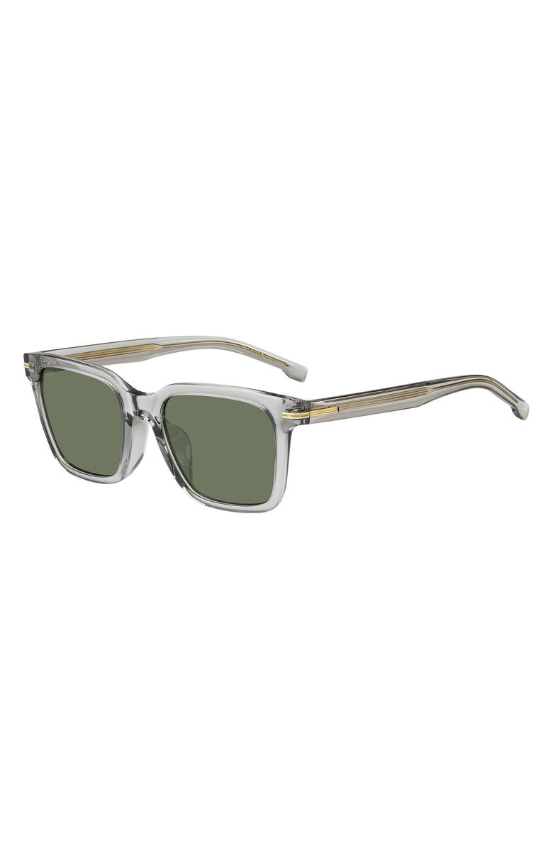 BOSS 54mm Rectangular Sunglasses, Main, color, 0Kb7-Qt