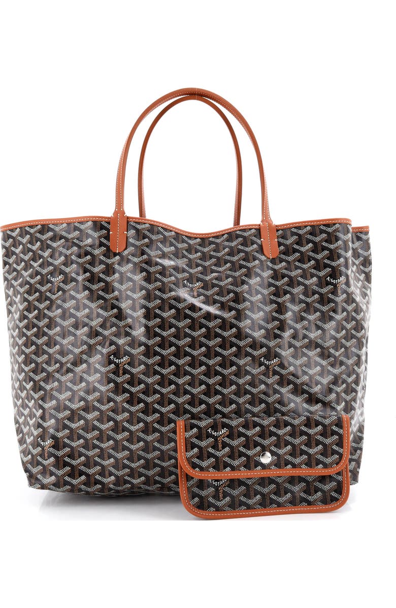 Pre-Owned Goyard Saint Louis Tote Coated Canvas GM, Alternate, color, Brown