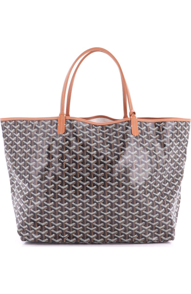 Pre-Owned Goyard Saint Louis Tote Coated Canvas GM, Alternate, color, Brown