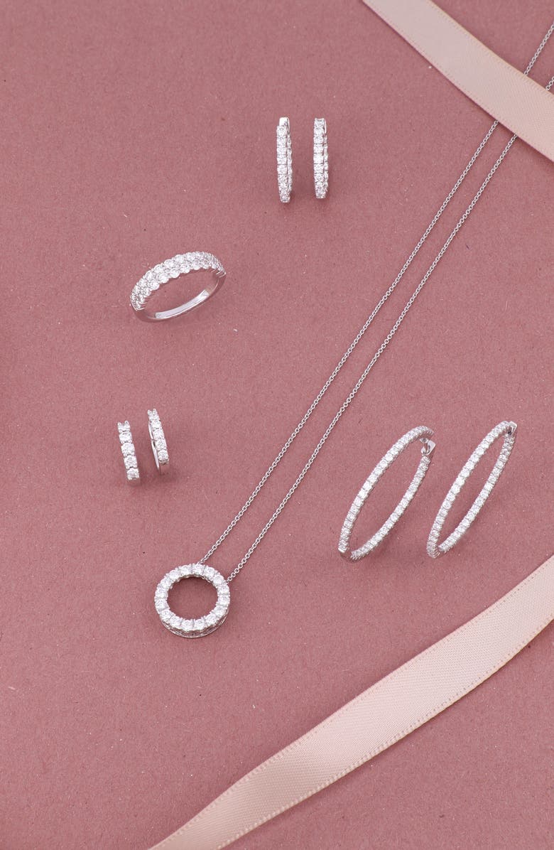 Bony Levy Audrey Diamond Circle Pendant Necklace, Alternate, color, 18K White Gold