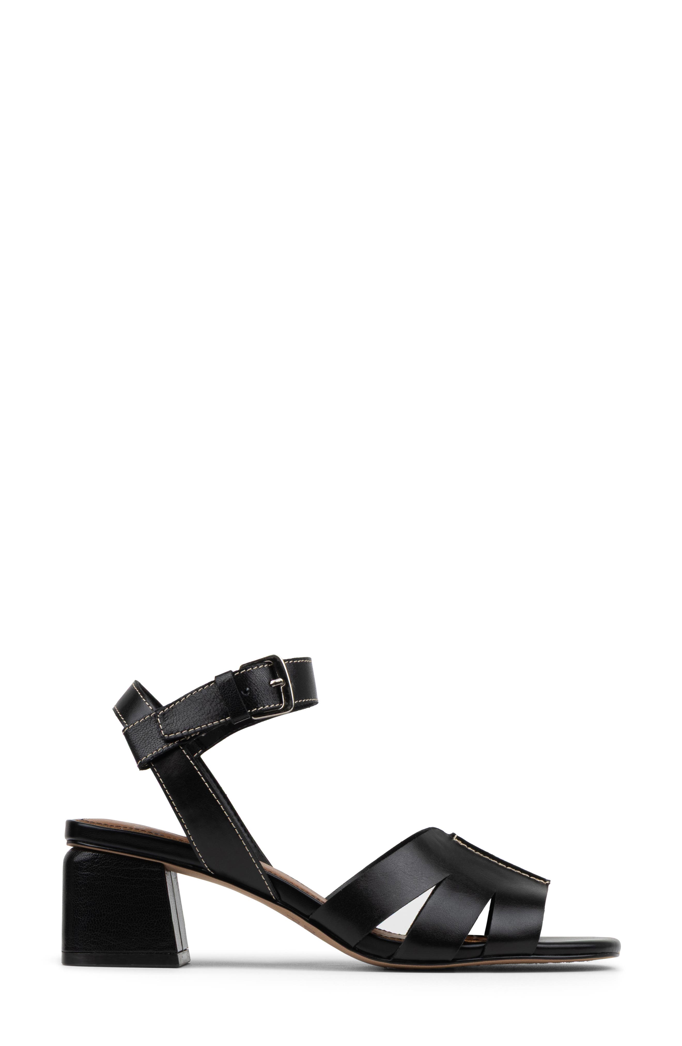 Donald Pliner Sotira Block Heel Sandal, Alternate, color, Black