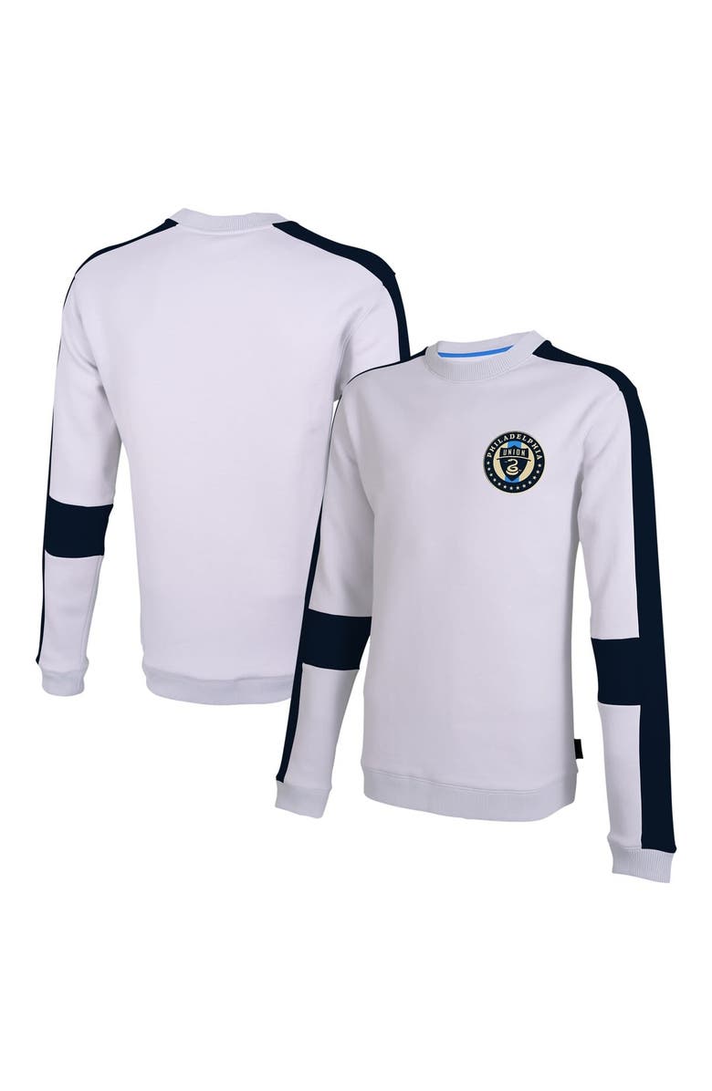Stadium Essentials Men's Stadium Essentials White Philadelphia Union Half Time Pullover Sweatshirt, Alternate, color, White