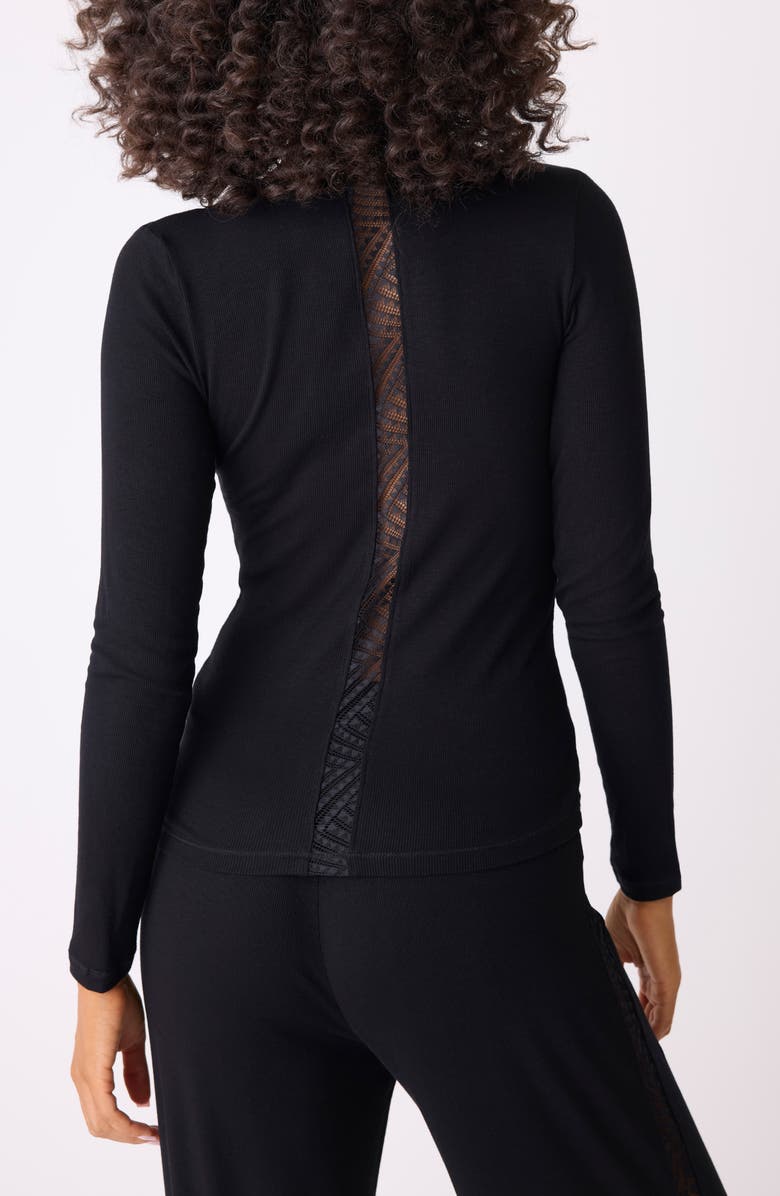 PJ Salvage Lacey Basics Stretch Modal Pajama Top, Alternate, color, 