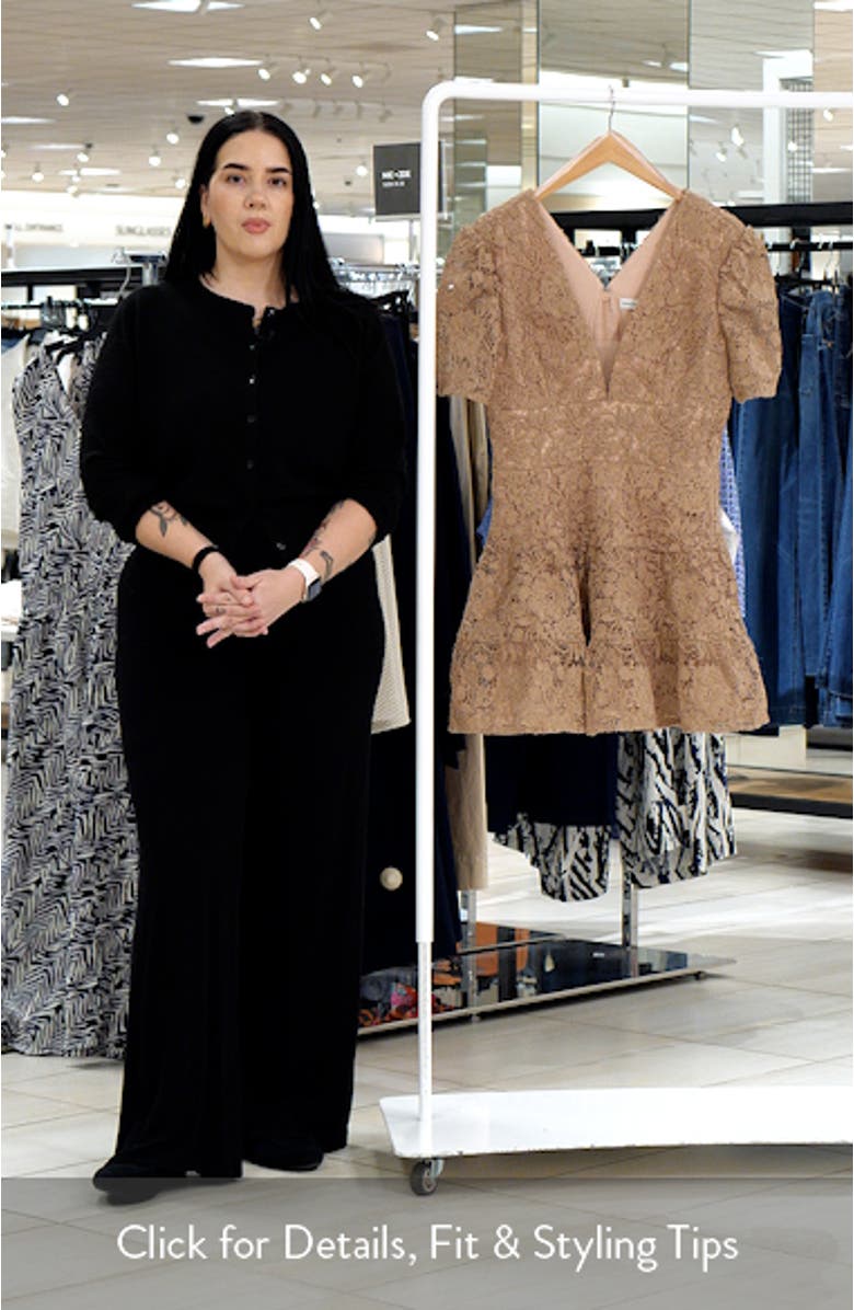 Hallie Lace Tiered Minidress, sales video thumbnail