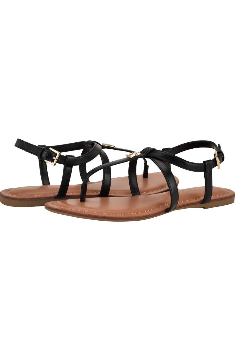 Tommy Hilfiger Lohian T-Strap Sandal, Alternate, color, Black