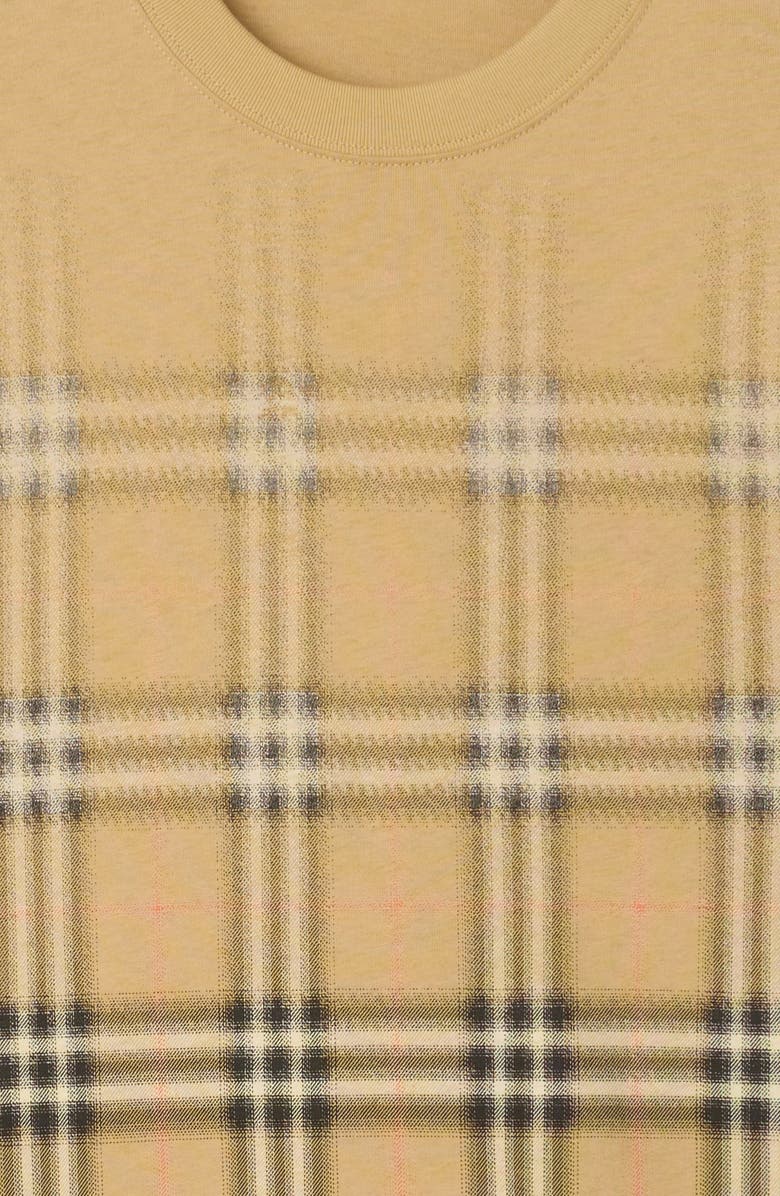 Burberry Ryan Dégradé Check T-Shirt, Alternate, color, Sand Ip Check