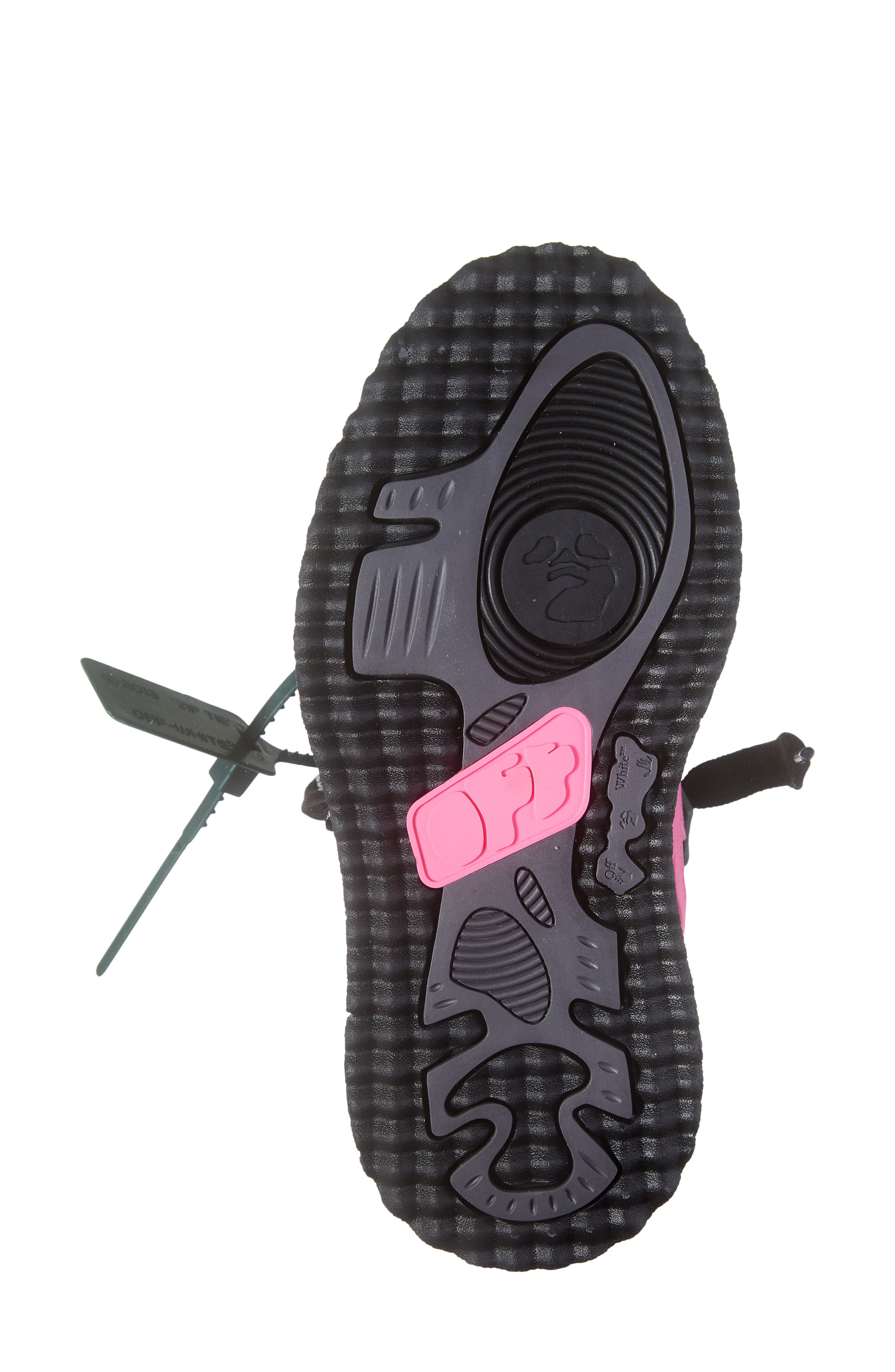 Sponge Arrow Sneaker, Alternate, color, BLACK/ FUSCHIA