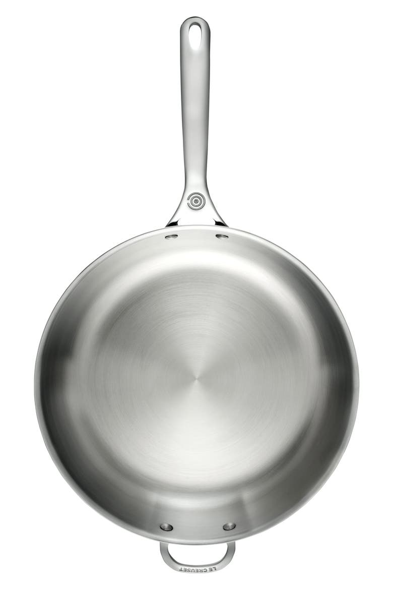 12.5-Inch Stainless Steel Fry Pan, Alternate, color, STAINLESS STEEL