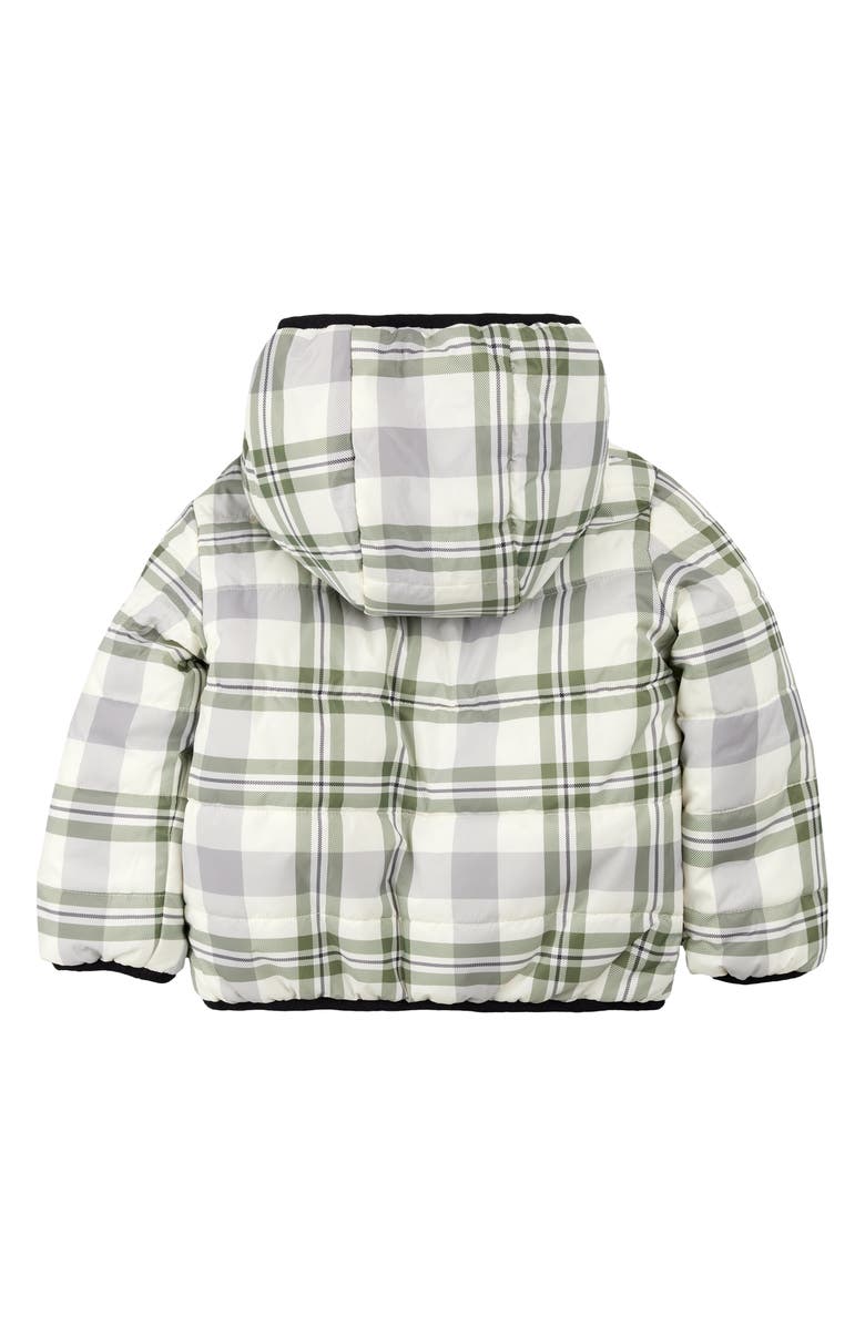 MILES THE LABEL Kids' Reversible Quilted Hooded Jacket, Alternate, color, Black