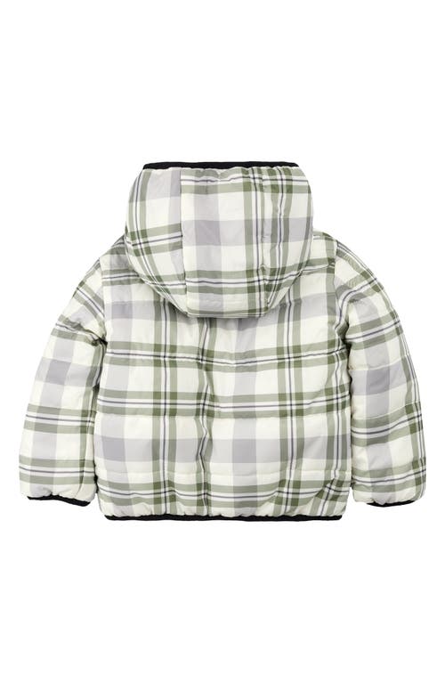 Miles The Label Kids' Reversible Quilted Hooded Jacket In Black