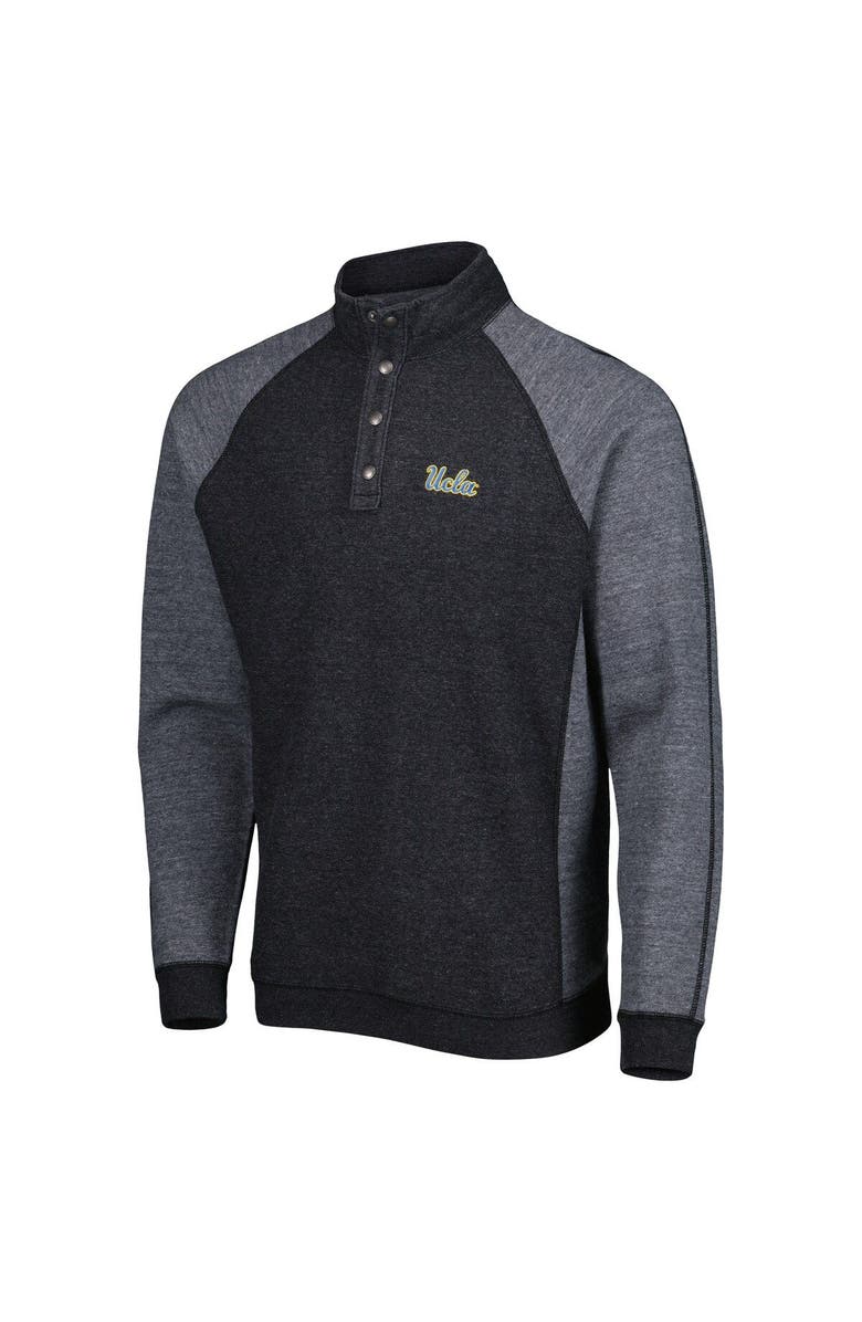 Tommy Bahama Men's Tommy Bahama Black UCLA Bruins Sport Scrimmage Snap Mock Neck Raglan Button-Up Jacket, Alternate, color, 