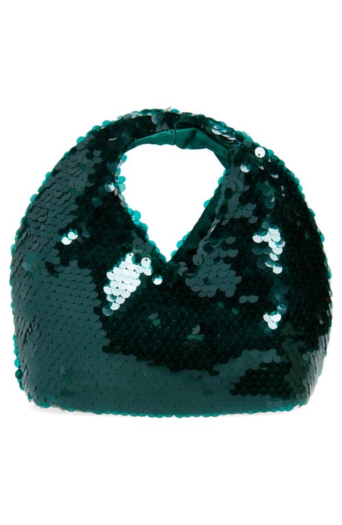 Dolce Vita Dahlia Sequin Shoulder Bag In Green