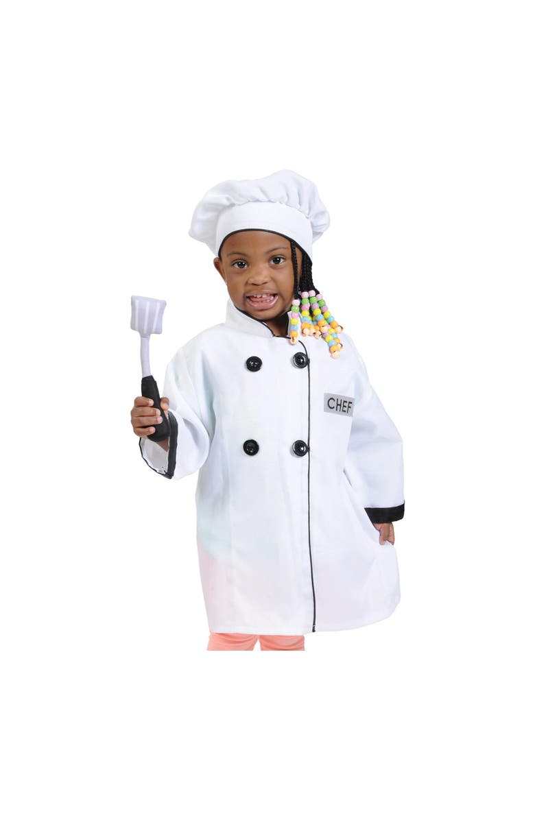 Kaplan Early Learning Company Chef Costume - Dramatic Play Dress-Up Garment, Alternate, color, White