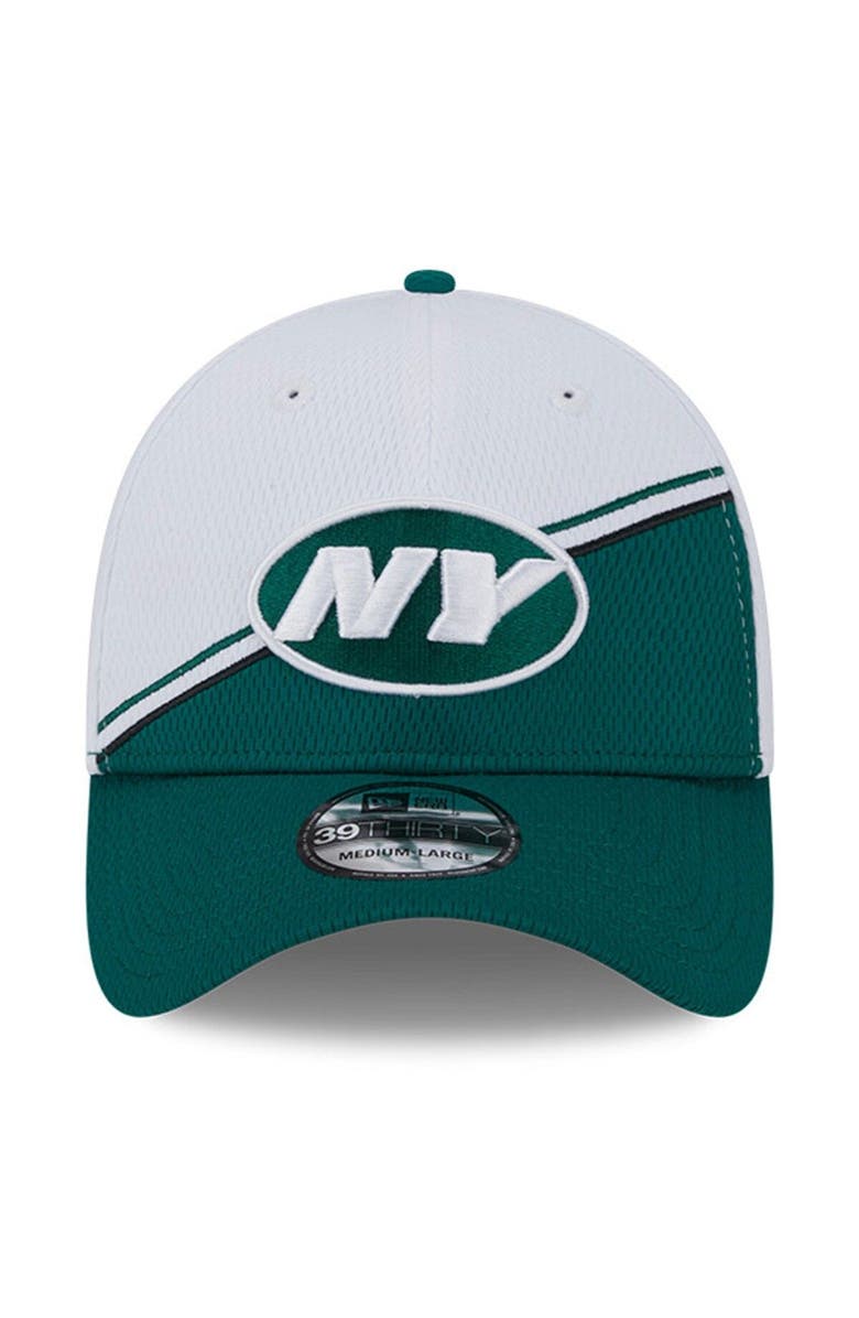 New Era Men's New Era  White/Green New York Jets 2023 Sideline 39THIRTY Flex Hat, Alternate, color, White