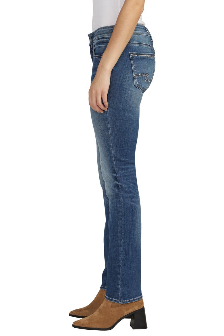 Suki Low Rise Straight Leg Jeans, Alternate, color, INDIGO