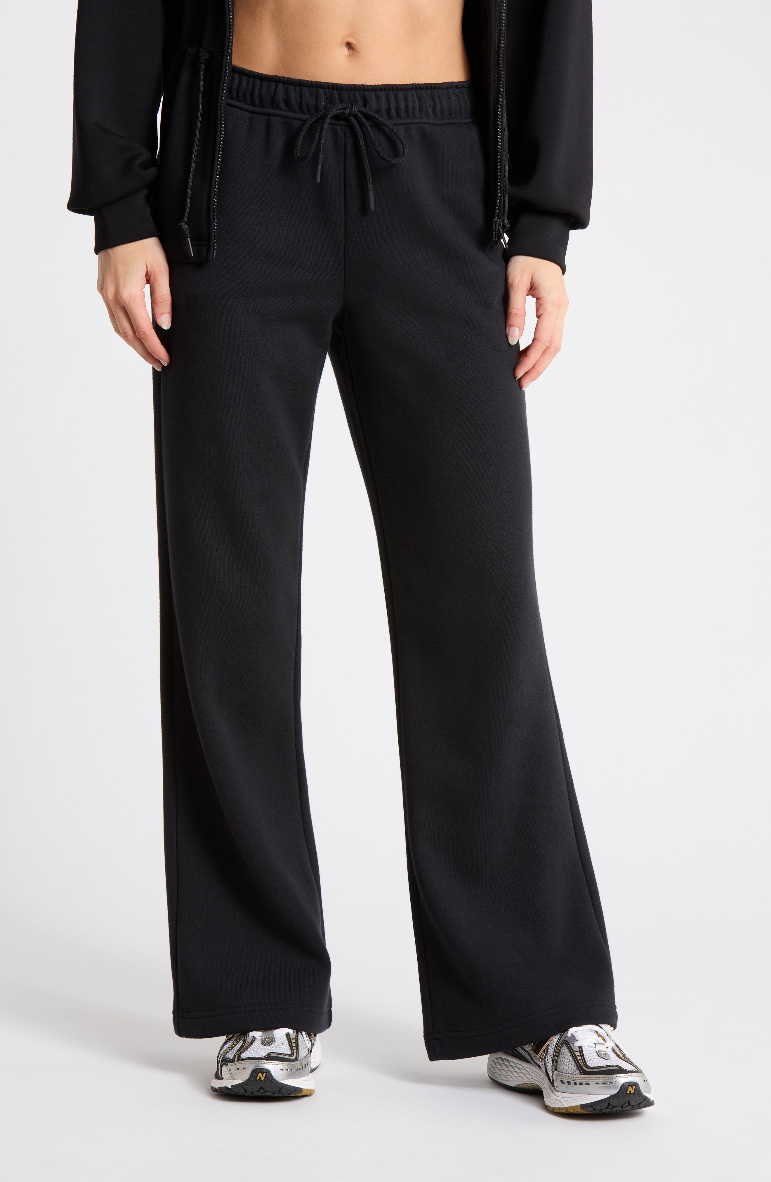 Feather Fleece Relaxed Flare Pants