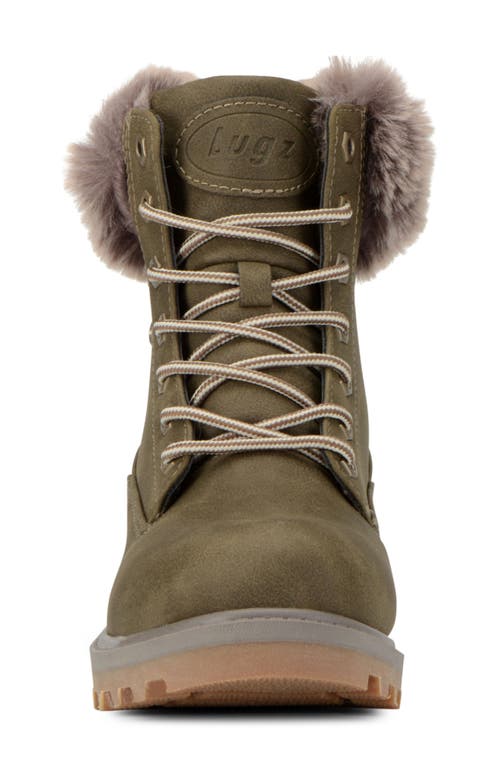 Lugz Empire High Faux Fur Lug Sole Boot In Woodland/mire/gum