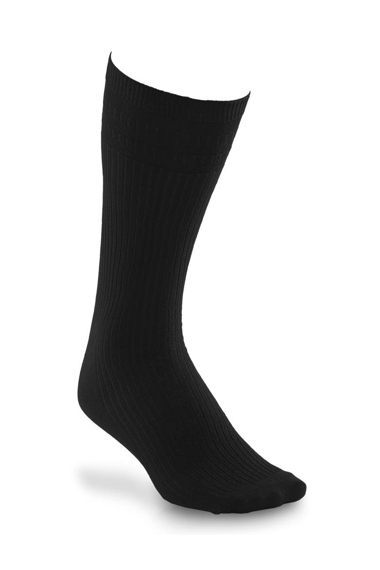 3-pk Non-Elastic Crew Socks, Alternate, color, BLACK