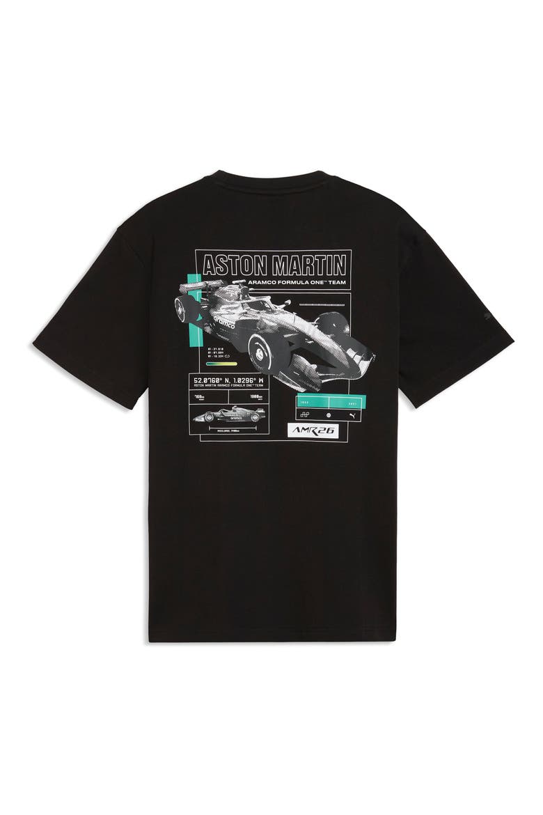 AMF1 Cotton Graphic T-Shirt, Alternate, color, PUMA BLACK