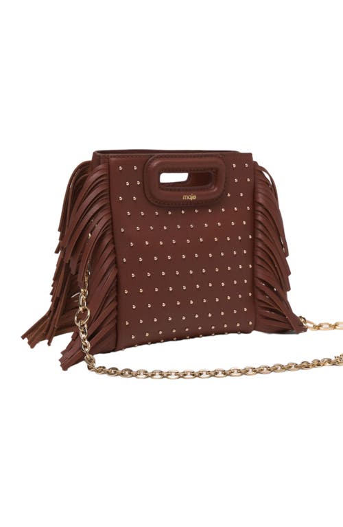 Maje Leather M Mini Bag With Studs
