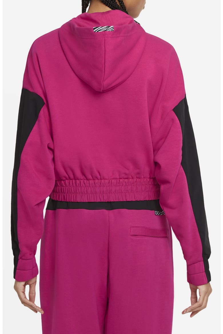 Sportswear Icon Clash Pullover Hoodie, Alternate, color, FIREBERRY/ BLACK/ WHITE