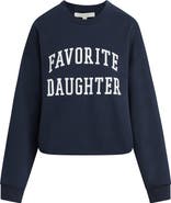 Favorite Daughter Cropped Collegiate Sweatshirt