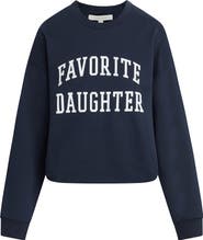 Favorite Daughter Cropped Collegiate Sweatshirt