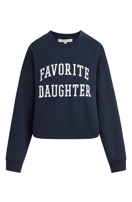 Favorite Daughter Cropped Collegiate Sweatshirt